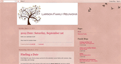 Desktop Screenshot of larsonfamilyreunions.blogspot.com