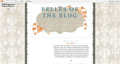 Desktop Screenshot of bellesoftheblog.blogspot.com