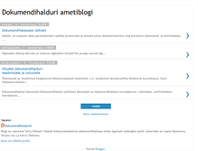 Tablet Screenshot of dokumendihaldur.blogspot.com