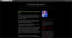 Desktop Screenshot of politika-malaysia.blogspot.com