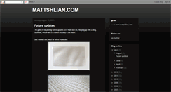 Desktop Screenshot of mattshlian.blogspot.com