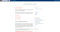 Desktop Screenshot of ccjadvice.blogspot.com