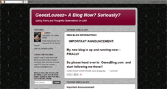 Desktop Screenshot of geeezblog.blogspot.com