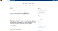 Desktop Screenshot of concrete-mix.blogspot.com