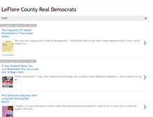 Tablet Screenshot of leflorecountyrealdemocrats.blogspot.com