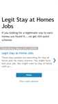 Mobile Screenshot of legitstayathomejobs.blogspot.com