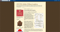 Desktop Screenshot of cefww1soldierwlaughton.blogspot.com