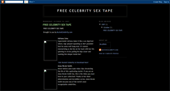 Desktop Screenshot of freecelebritysextape.blogspot.com