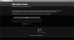 Desktop Screenshot of ghostlycrewe.blogspot.com