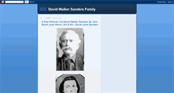 Desktop Screenshot of davidwalkersanders.blogspot.com