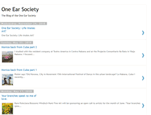 Tablet Screenshot of oneearsociety.blogspot.com