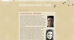 Desktop Screenshot of forgottenvoices1.blogspot.com