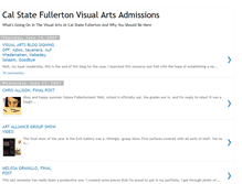 Tablet Screenshot of calstatefullertonvisualarts.blogspot.com