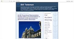 Desktop Screenshot of billtieleman.blogspot.com