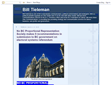 Tablet Screenshot of billtieleman.blogspot.com