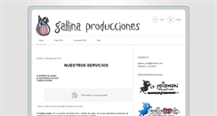 Desktop Screenshot of gallinaproducciones.blogspot.com