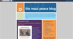 Desktop Screenshot of mauipeace.blogspot.com