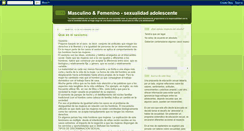 Desktop Screenshot of masculinoyfemenino.blogspot.com