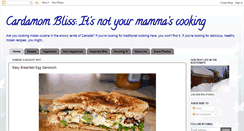 Desktop Screenshot of cardamombliss.blogspot.com