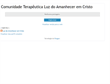 Tablet Screenshot of luzdoamanheceremcristo.blogspot.com
