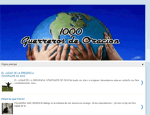 Tablet Screenshot of 1000guerrerosdeoracion.blogspot.com