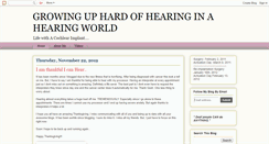 Desktop Screenshot of growinguphardofhearing.blogspot.com