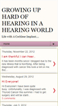 Mobile Screenshot of growinguphardofhearing.blogspot.com