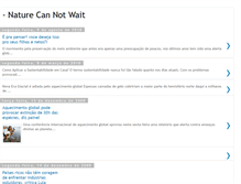Tablet Screenshot of naturecannotwait.blogspot.com