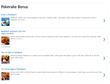 Tablet Screenshot of pokerakebonus.blogspot.com