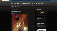 Desktop Screenshot of persnicketyproject365.blogspot.com