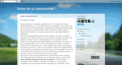 Desktop Screenshot of notasdeunadolescente.blogspot.com