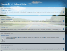 Tablet Screenshot of notasdeunadolescente.blogspot.com