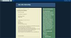 Desktop Screenshot of northeastohiomfainternship.blogspot.com