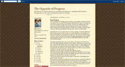 Desktop Screenshot of oppositeofprogress.blogspot.com