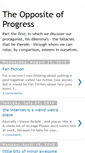 Mobile Screenshot of oppositeofprogress.blogspot.com