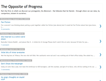 Tablet Screenshot of oppositeofprogress.blogspot.com