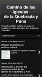 Mobile Screenshot of caminosdelasiglesiasdelaquebradaypuna.blogspot.com