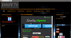 Desktop Screenshot of eutvstream.blogspot.com