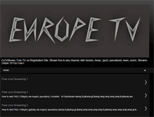 Tablet Screenshot of eutvstream.blogspot.com