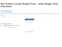 Tablet Screenshot of makeacandywrapperpurse.blogspot.com