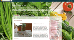 Desktop Screenshot of duurzaameten.blogspot.com