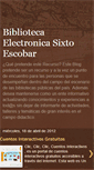 Mobile Screenshot of bibliotecasixtoescobar.blogspot.com