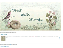 Tablet Screenshot of blestwithstamps.blogspot.com