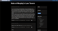 Desktop Screenshot of nateatmurphyslawtavern.blogspot.com