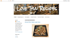 Desktop Screenshot of ilovethairecipes.blogspot.com