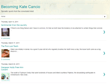 Tablet Screenshot of katecancio.blogspot.com