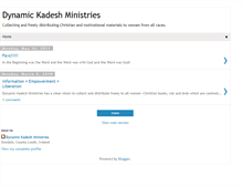 Tablet Screenshot of dynamickadeshministriesblog.blogspot.com