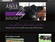 Tablet Screenshot of fryecattle.blogspot.com