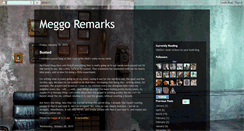 Desktop Screenshot of meggo-remarks.blogspot.com