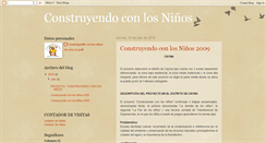 Desktop Screenshot of construyendoconlosninos.blogspot.com